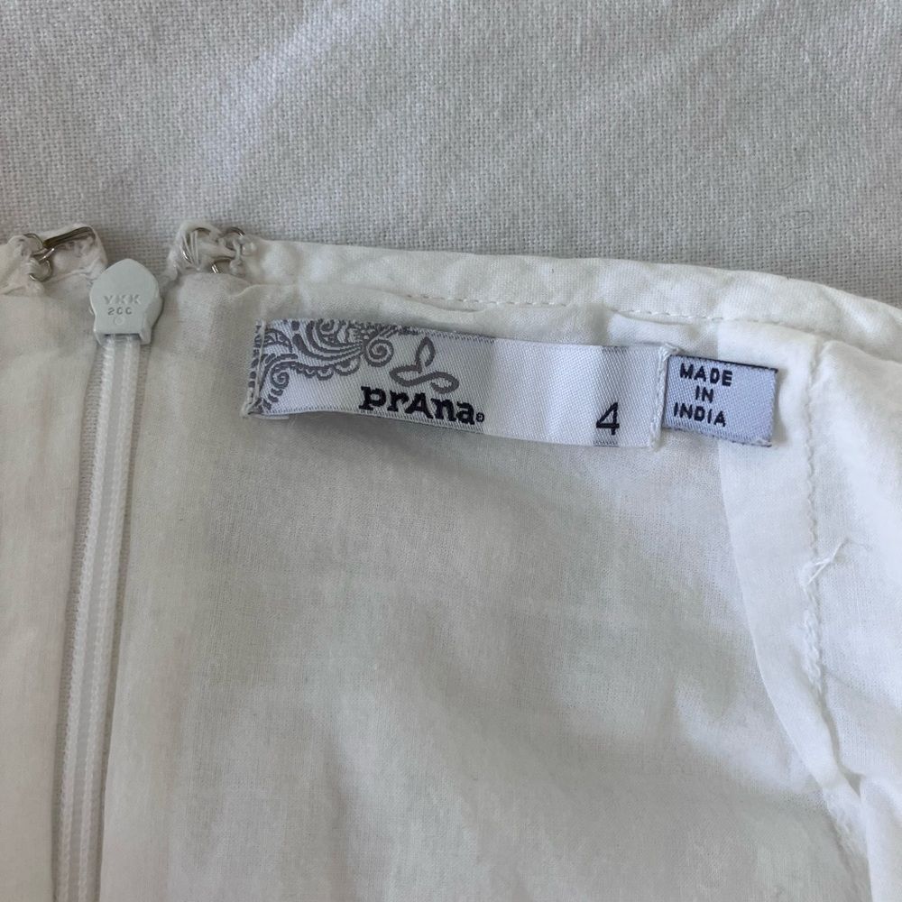 PRANA White Cotton Rhia Asymmetric Circle Skirt Size 4 - Picture 11 of 12
